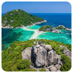 Koh Tao & Koh Nang Yuan Snorkeling Day Trip from Koh Samui – Reefs, Viewpoint & Sandbar Beaches