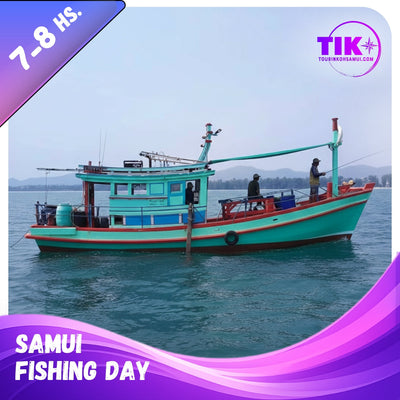 Full‑Day Fishing & Swimming Boat Trip from Koh Samui – Traditional Boat with Lunch & Transfers