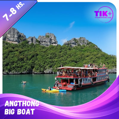 Angthong Marine Park Big Boat Tour from Koh Samui – Emerald Lagoon, Viewpoint, Snorkeling & Kayaking