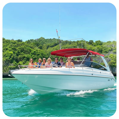 Angthong Marine Park Private Speedboat Charter – Full‑Day Custom Tour from Koh Samui — TourInKohSamui.com — clean hero v2
