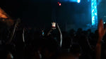 Utopia Party Koh Phangan – crowd silhouettes in front of glowing LED screens and stage lights